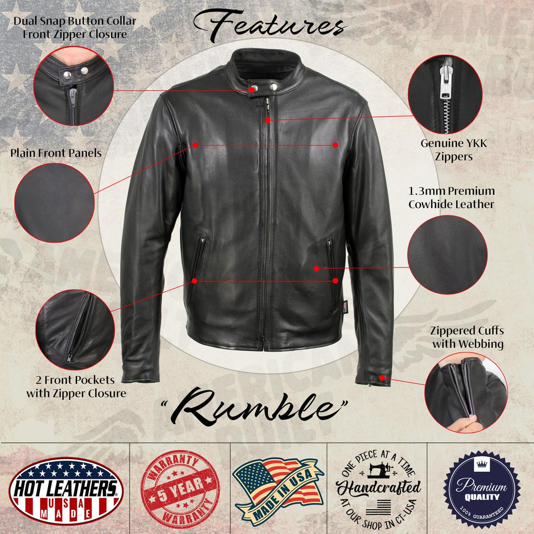Hot Leathers JKM5006 USA Made Men&