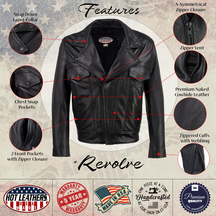 Hot Leathers JKM5008 USA Made Men&