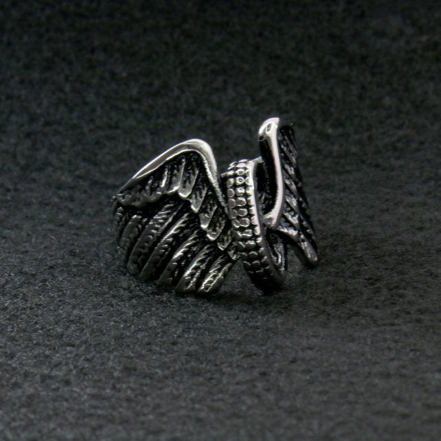 Hot Leathers JWR2113 Men's Wing Wheel Stainless Steel Ring