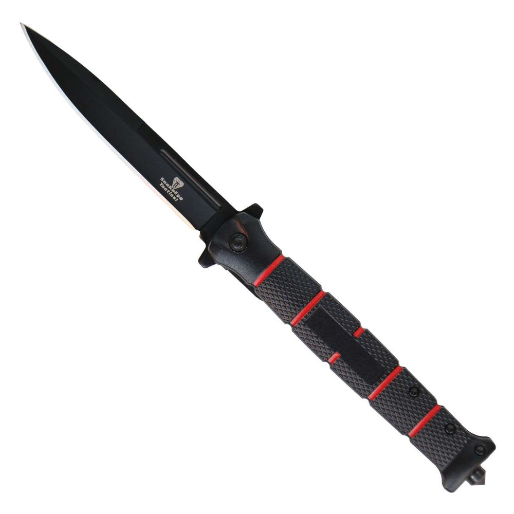 Hot Leathers Stiletto w/ Glass Breaker Knife KNA1170