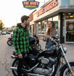 Milwaukee Leather Men’s Titans Green and Black Plaid Hooded Riding Shirt w/ CE Armor & Aramid Fiber Panels - MPM1659