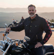 Milwaukee Leather Men’s Two-Tone CE Armored Flannel - Solid Front / Plaid Back - Reinforced w/ Aramid Fibers - MPM1671