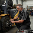 MMCC Men's Gear Head Classic Mechanic Button Up Shirt - Dual Chest Pockets - Microfiber Panel - Rider Ready - MMC16011