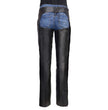 Milwaukee Leather Women's Leather Motorcycle Chaps w/ Embroidery Detail, Adjustable Fit Riding Gear - LKL16701
