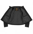 Milwaukee Leather LKL2735 Women's Black Premium Leather Scuba Style Biker Jacket w/ Mandarin Collar