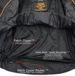 Milwaukee Leather Men's Black Leather Sporty Crossover Scooter Motorcycle Jacket w/ Reflective Piping - LKM1725