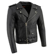 Milwaukee Leather Men's The Legend Classic Brando Black Premium Leather Motorcycle Jacket - LKM1781