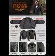 Milwaukee Leather Men's The Legend Classic Brando Black Premium Leather Motorcycle Jacket - LKM1781