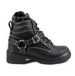 Milwaukee Motorcycle Clothing Company MB228 Paragon Leather Women's Black Motorcycle Boots