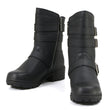 MMCC MB253 Women's Cameo Black Leather Biker Boots - Riding Footwear
