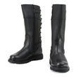 MMCC MB255 Women's Dream Girl Black Leather Biker Boots - Riding Footwear
