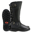 MMCC MB255 Women's Dream Girl Black Leather Biker Boots - Riding Footwear