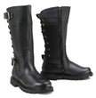 MMCC MB255 Women's Dream Girl Black Leather Biker Boots - Riding Footwear