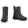 MMCC MB407 Men's Afterburner Black Leather Biker Boots - Riding Footwear