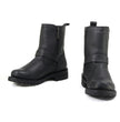 MMCC MB407 Men's Afterburner Black Leather Biker Boots - Riding Footwear