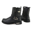 MMCC MB407 Men's Afterburner Black Leather Biker Boots - Riding Footwear