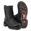MMCC MB407 Men's Afterburner Black Leather Biker Boots - Riding Footwear