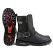 MMCC MB407 Men's Afterburner Black Leather Biker Boots - Riding Footwear