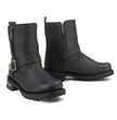MMCC MB407 Men's Afterburner Black Leather Biker Boots - Riding Footwear