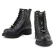 MMCC MB408 Men's Accelerator Black Leather Biker Boots - Riding Footwear
