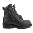 MMCC MB408 Men's Accelerator Black Leather Biker Boots - Riding Footwear