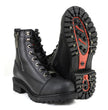 MMCC MB408 Men's Accelerator Black Leather Biker Boots - Riding Footwear