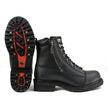 MMCC MB408 Men's Accelerator Black Leather Biker Boots - Riding Footwear