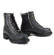 MMCC MB408 Men's Accelerator Black Leather Biker Boots - Riding Footwear