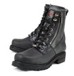 MMCC MB416 Men's Trooper Black Leather Biker Boots - Riding Footwear