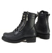 MMCC MB416 Men's Trooper Black Leather Biker Boots - Riding Footwear