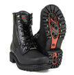 MMCC MB416 Men's Trooper Black Leather Biker Boots - Riding Footwear
