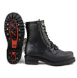 MMCC MB416 Men's Trooper Black Leather Biker Boots - Riding Footwear