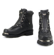 MMCC MB440 Men's Throttle Black Leather Biker Boots - Riding Footwear