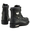 MMCC MB440 Men's Throttle Black Leather Biker Boots - Riding Footwear