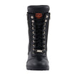 Milwaukee Leather MBL9301 Women's Black Leather Lace-Up Motorcycle Biker Riding Boots with Side Zipper Entry
