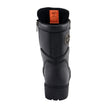 Milwaukee Leather MBL9301 Women's Black Leather Lace-Up Motorcycle Biker Riding Boots with Side Zipper Entry