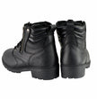 Milwaukee Leather MBL9320 Women's Premium Black Leather Lace-Up Motorycle Riding Boots with Side Zipper