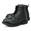 Milwaukee Leather MBL9322 Women's Premium Black Leather Classic Lace-Up Motorcycle Riding Biker Boots