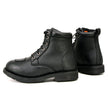 Milwaukee Leather MBL9322 Women's Premium Black Leather Classic Lace-Up Motorcycle Riding Biker Boots