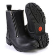 Milwaukee Leather MBL9327 Women's Black Leather Motorcycle Riding Boots with Dual Zipper Closure