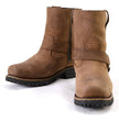 Milwaukee Leather MBL9353 Women’s Crazy Horse Brown Leather Motorcycle Rider Short Harness Boots