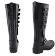 Milwaukee Leather MBL9395 Women's Black Leather 17-Inch Side Strap Riding Motorcycle Boots with Side Zipper