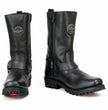 Milwaukee Leather MBL9360 Women's Black Leather 11-Inch Classic Harness Square Toe Motorcycle Boots