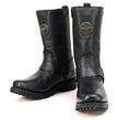 Milwaukee Leather MBL9360 Women's Black Leather 11-Inch Classic Harness Square Toe Motorcycle Boots