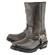 Milwaukee Leather MBL9361 Women's Distressed Brown 11-inch Classic Harness Square Toe Boots