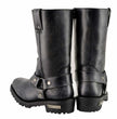 Milwaukee Leather Women's 11-Inch Distressed Grey Classic Harness Square Toe Leather Boots MBL9362