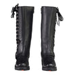 Milwaukee Leather MBL9365 Women's Classic Black Leather 14-Inch Harness Square Toe Tall Motorcycle Boots