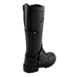 Milwaukee Leather MBL9380 Women's Black 'Jane' 15-inch Leather Combat Style Harness Motorcycle Boots