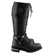 Milwaukee Leather MBL9390 Women’s Black 16-inch Lace-Up Front Cap Toe Motorcycle Riding Leather Boots