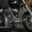 Milwaukee Leather Women's Premium Leather Motorcycle Riding Boots - Lace-To-Toe Harness - Zipper Closure - MBL9391